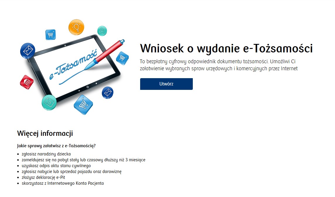 Wniosek o wydanie e-Tożsamości