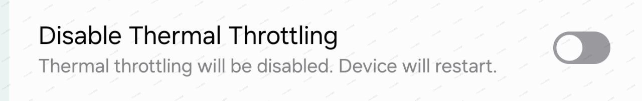 samsung one ui 7 disable thermal throttling