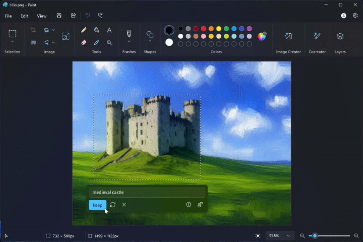 Windows 11 Paint AI