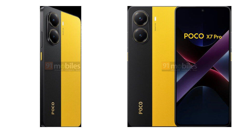 rendery smartfona Poco X7 Pro