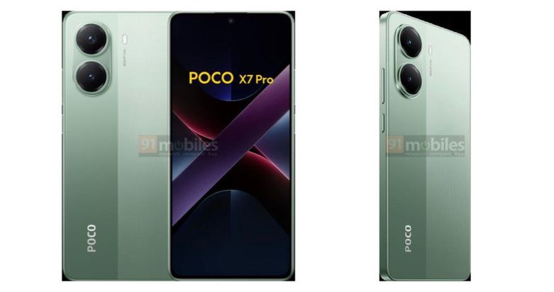 rendery smartfona Poco X7 Pro