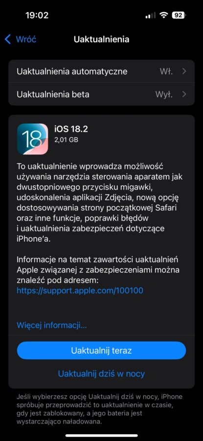 iOS 18.2