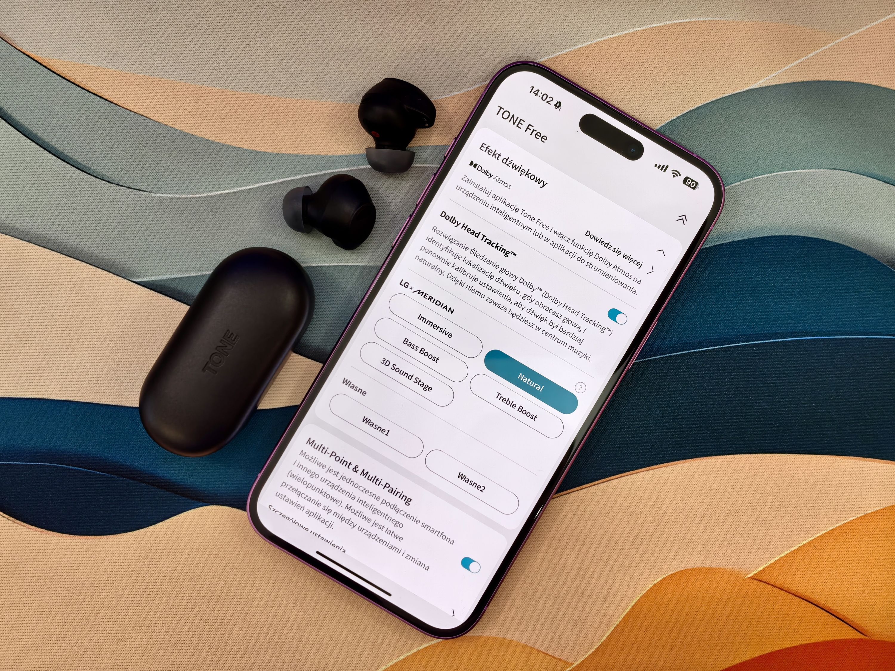 LG Tone Free T90S słuchawki tws