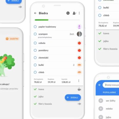 Aplikacja Listonic, lista zakupów