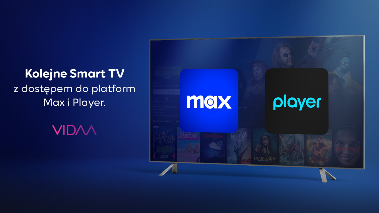 Aplikacje Max i Player w VIDAA