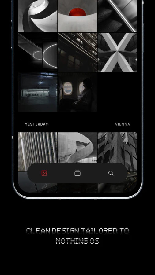 Nothing Gallery aplikacja screen