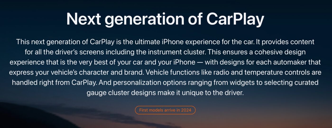 Nowy Apple CarPlay