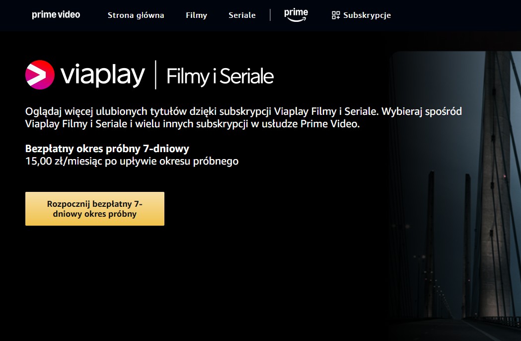 Viaplay Filmy i Seriale dołącza do dodatkowych subskrypcji w Amazon Prime Video