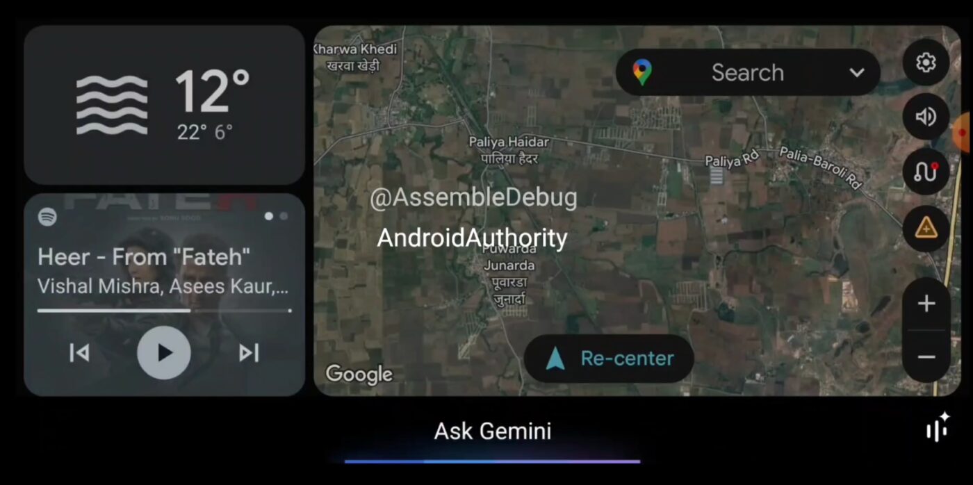 Gemini w Android Auto