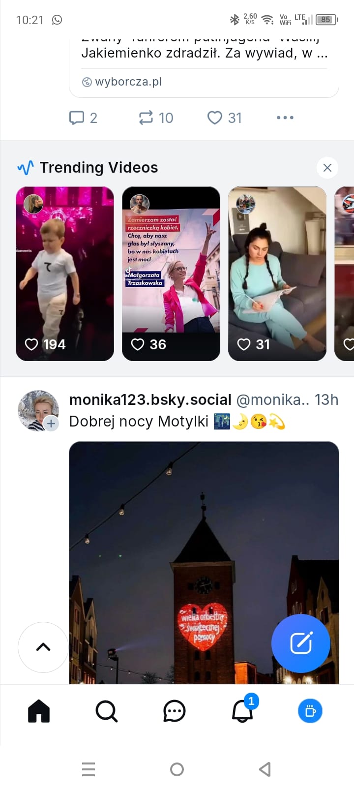 Trending Videos w aplikacji Bluesky - nowa funkcja przypominająca rolki TikToka i Instagrama