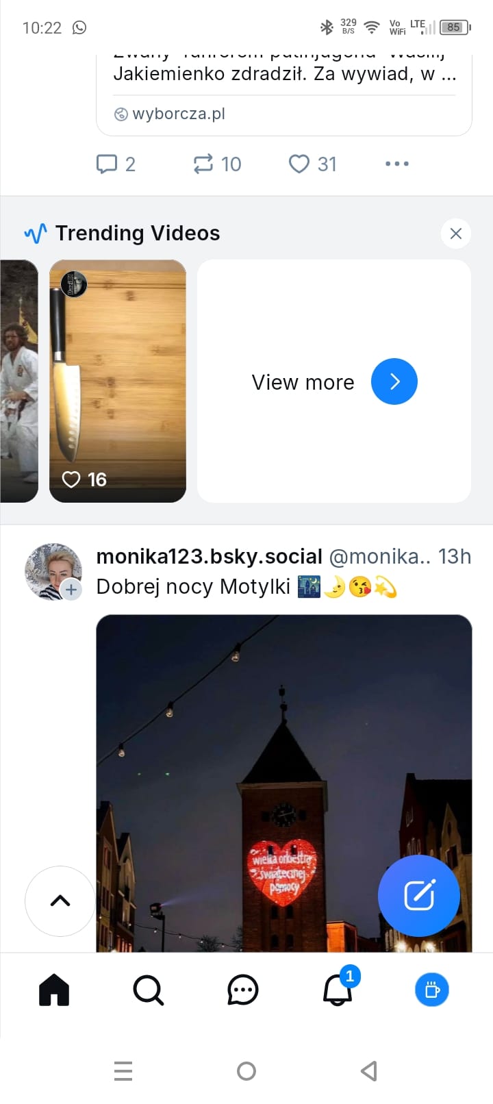Trending Videos w aplikacji Bluesky - nowa funkcja przypominająca rolki TikToka i Instagrama