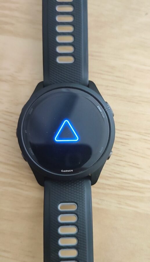 Garmin błąd problem trójkąt śmierci