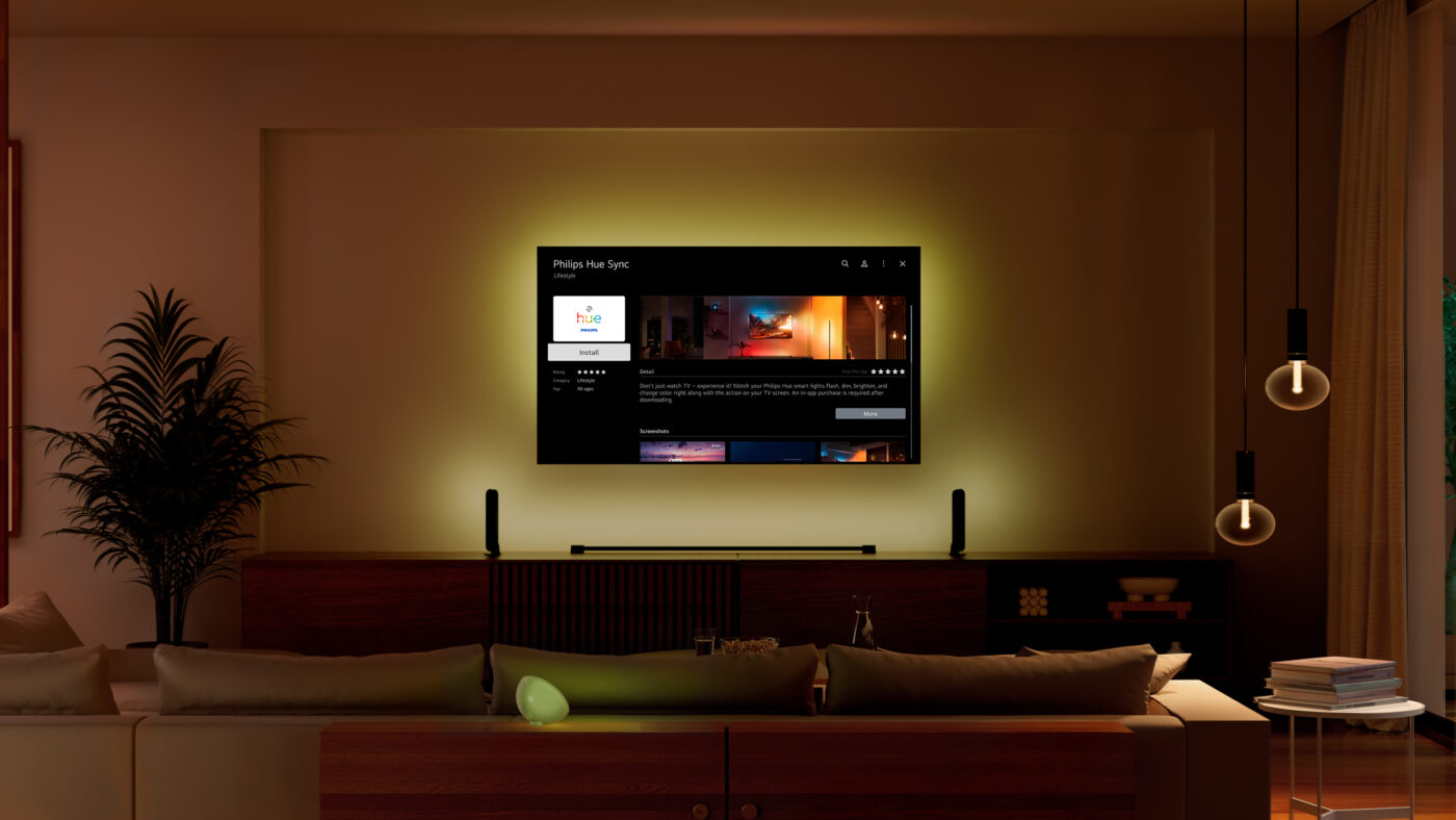 Philips Hue Sync TV trafi na telewizory LG z webOS24+