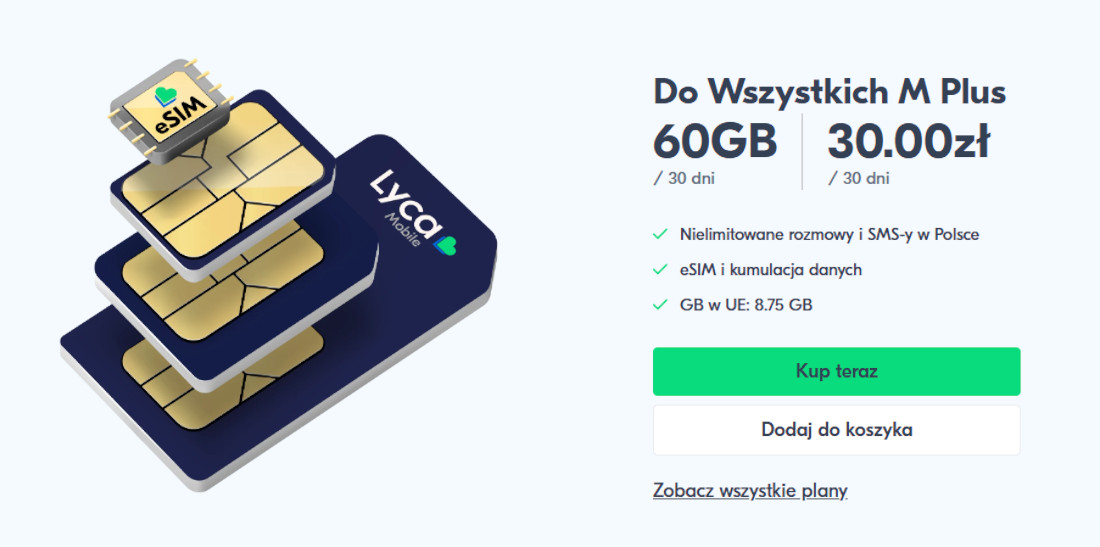 Lycamobile Do Wszystkich M Plus