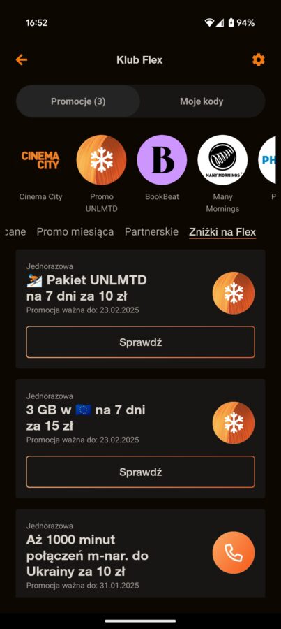Orange Flex promocja ferie zimowe 2025