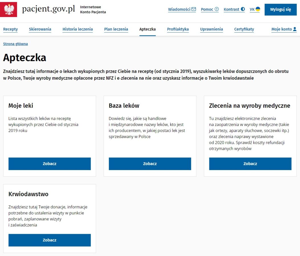 pacjent.gov.pl krwiodawstwo fot. tabletowo.pl