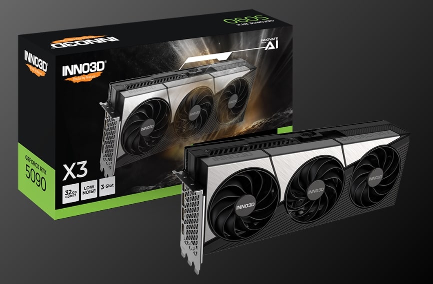 INNO3D RTX 5090 X3 Widok