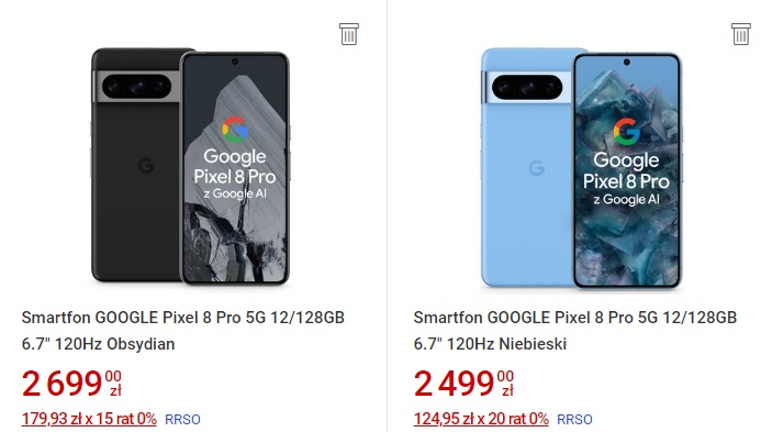 smartfon google pixel 8 pro za 2499 lub 2699 złotych w media expert fot. tabletowo.pl