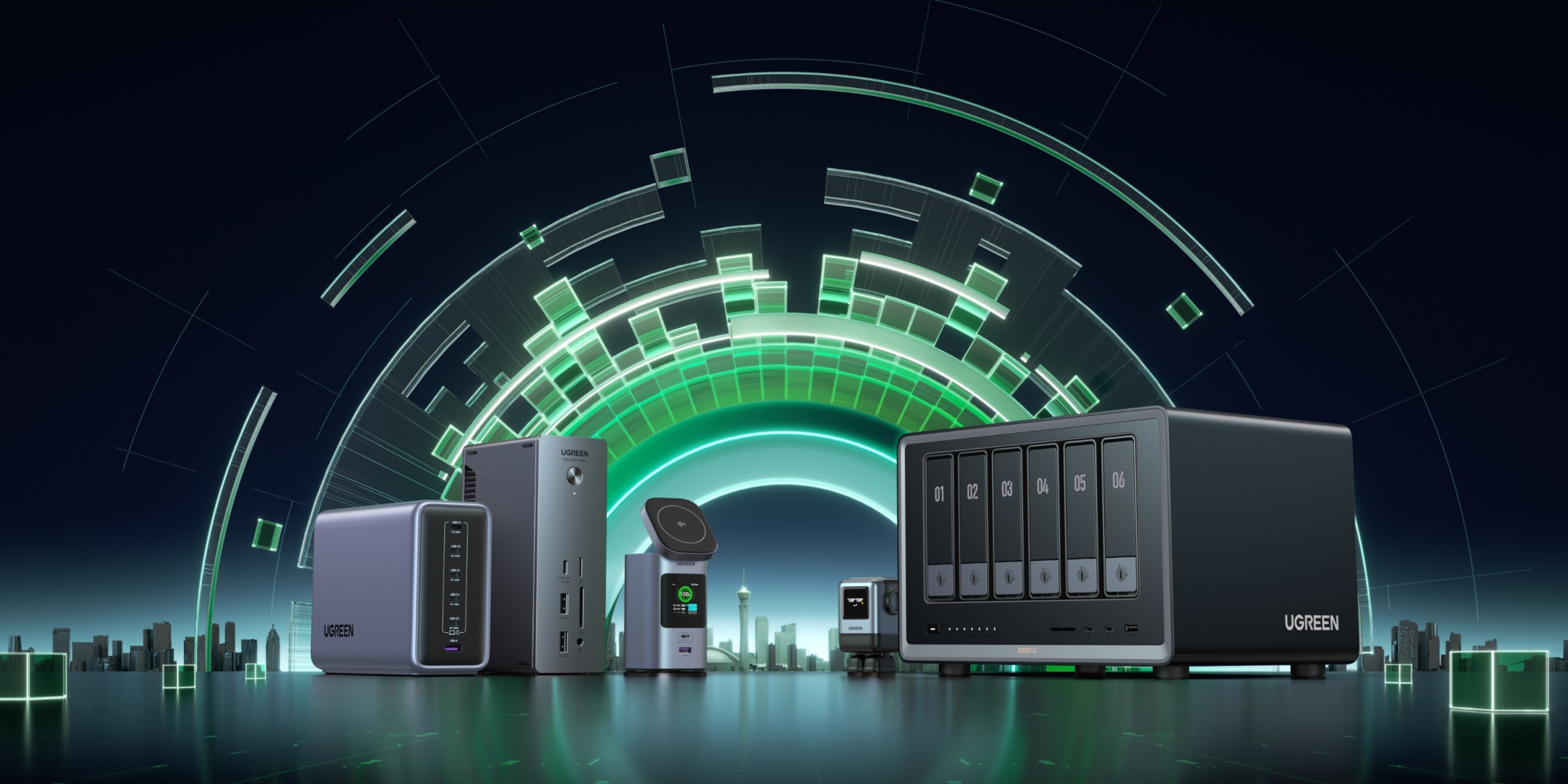 Ugreen nowości na CES 2025, ładowarka, stacja dokująca, serwery lokalne
