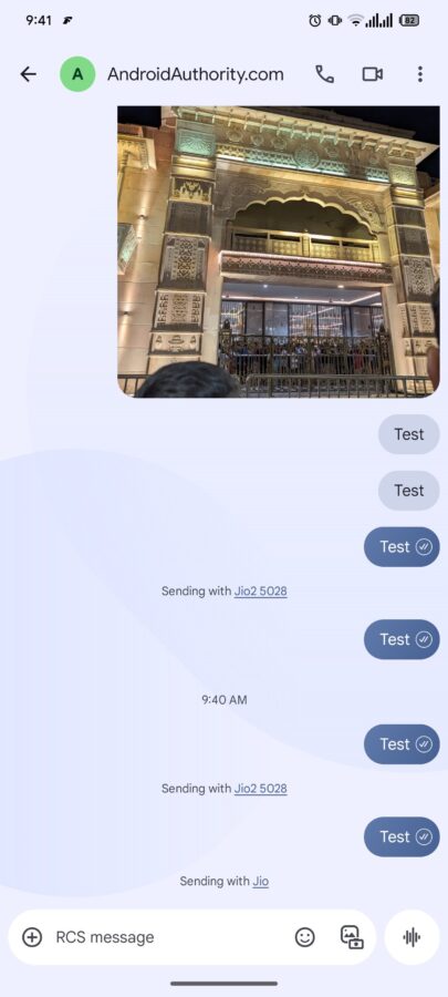 aplikacja wiadomości google dual sim wybór karty sim