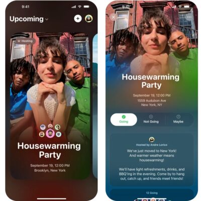 Apple Invites aplikacja