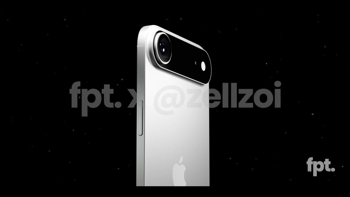 apple iphone 17 air smartphone render