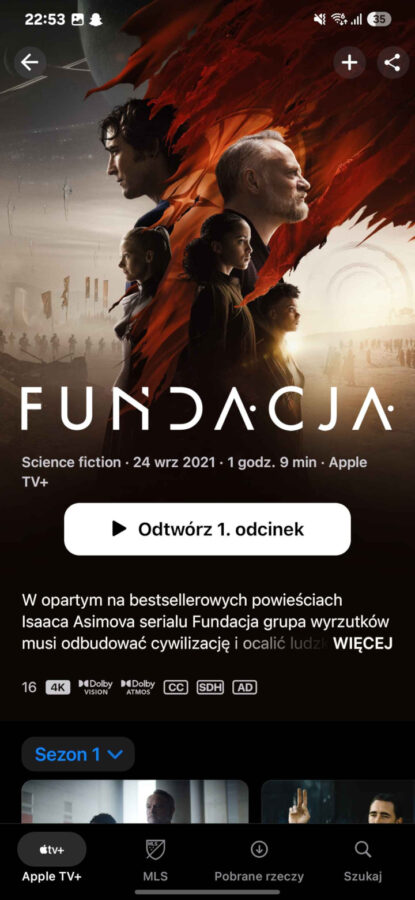 Apple TV+ na Androidzie