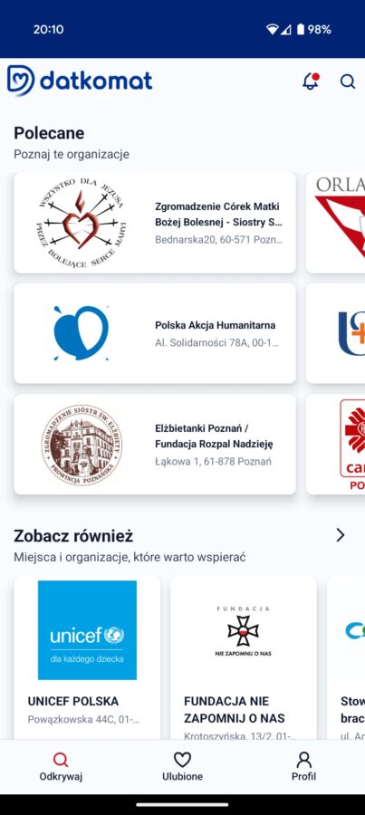 aplikacja Datkomat