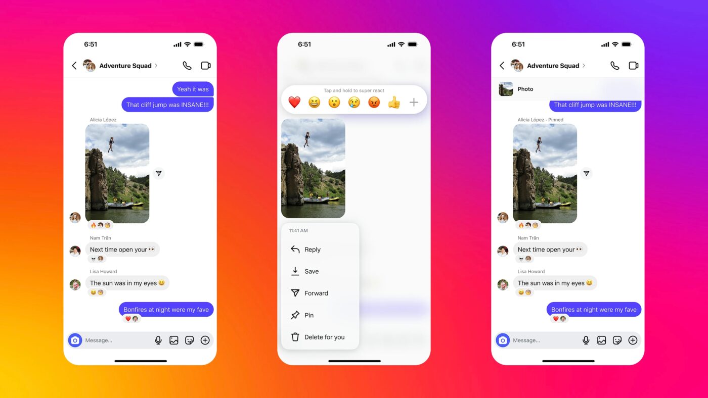 Instagram przypinanie wiadomości