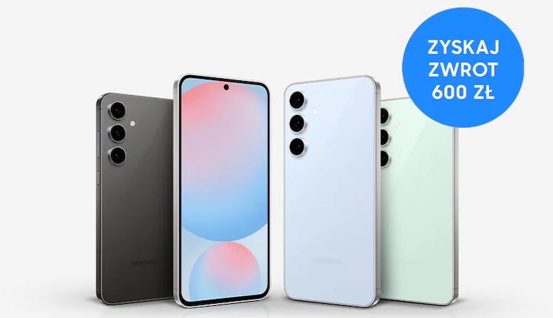 promocja smartfon samsung galaxy s24 fe zwrot 600 złotych na karcie