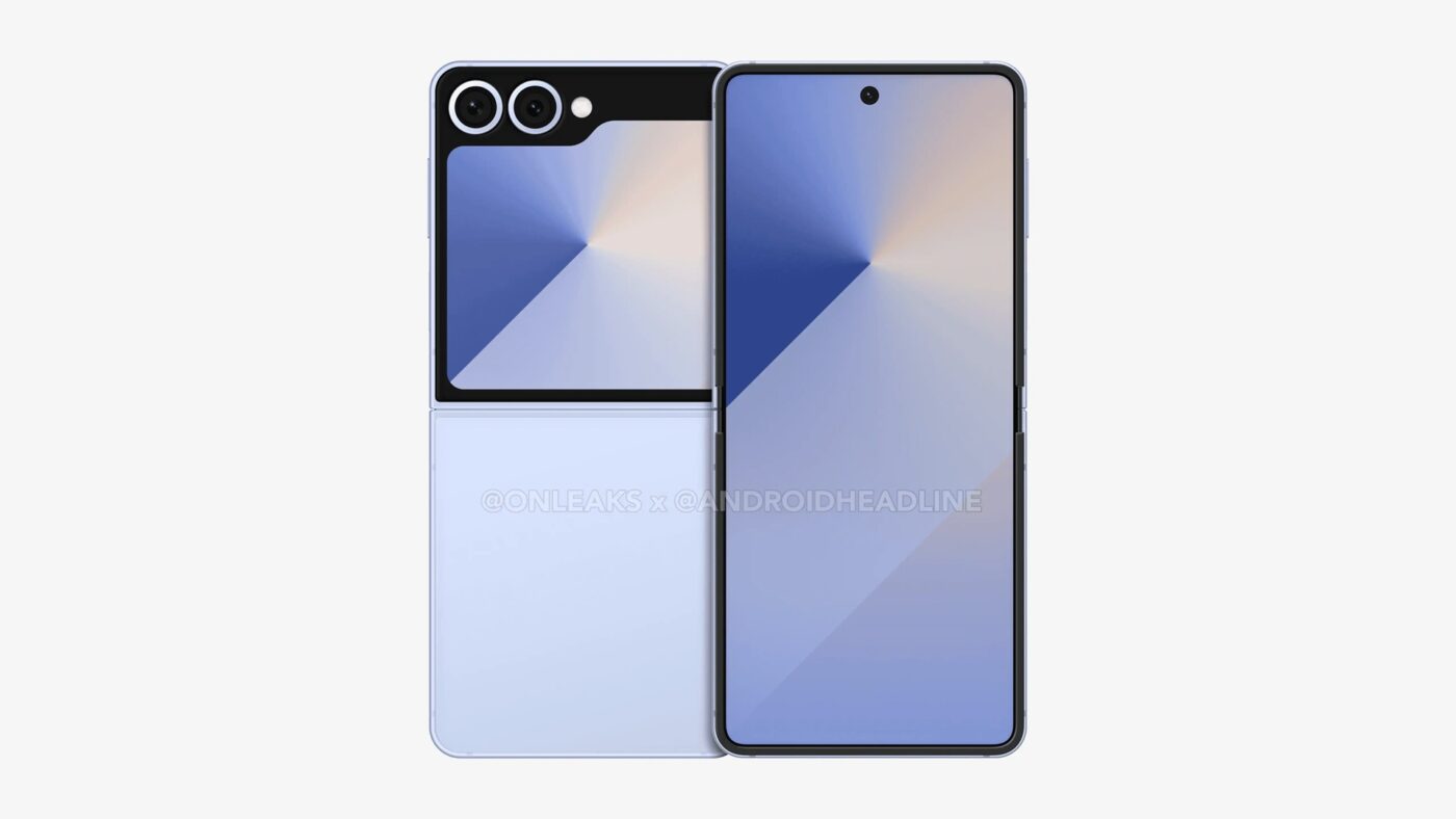 składany smartfon samsung galaxy z flip 7 foldable smartphone clamshell render