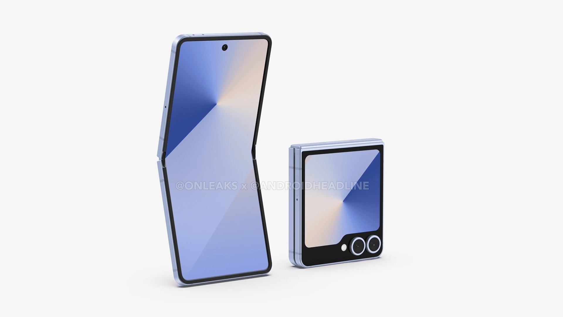 składany smartfon samsung galaxy z flip 7 foldable smartphone clamshell render