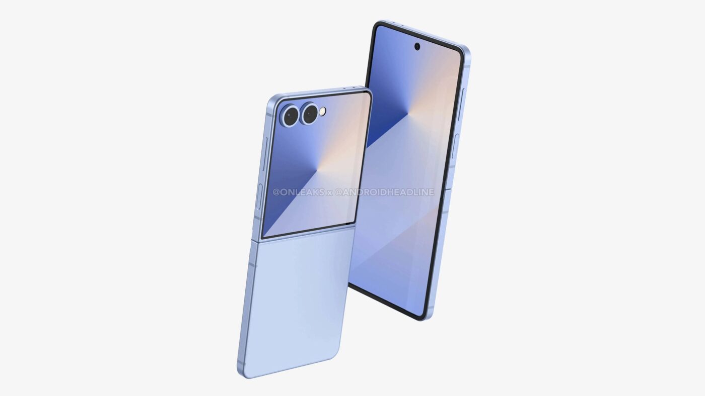 składany smartfon samsung galaxy z flip 7 foldable smartphone render