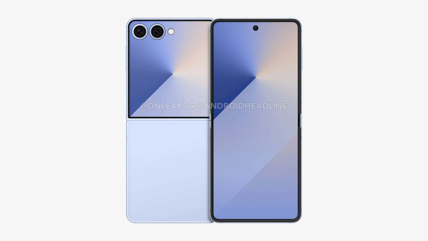 składany smartfon samsung galaxy z flip 7 foldable smartphone render