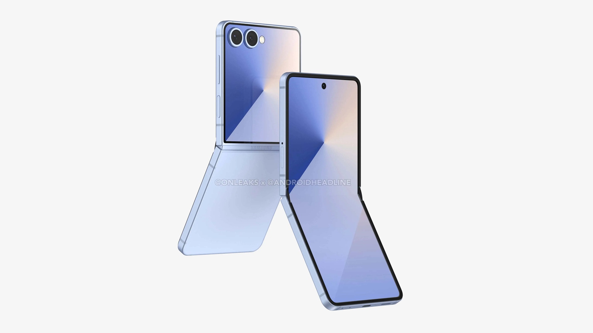 składany smartfon samsung galaxy z flip 7 foldable smartphone render