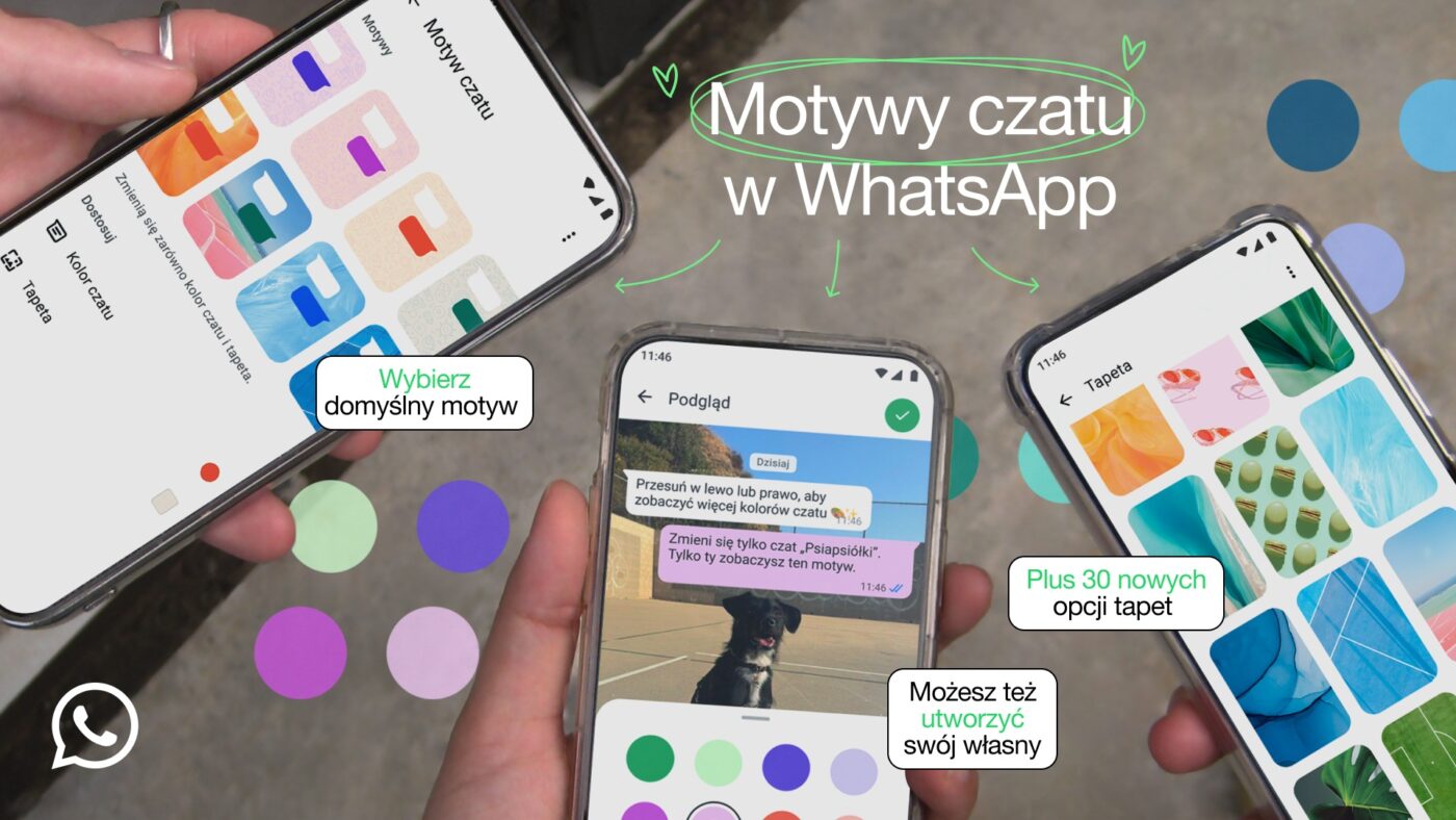 Nowe motywy czatów w WhatsApp