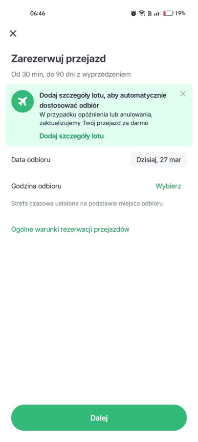 Bolt śledzenie lotów