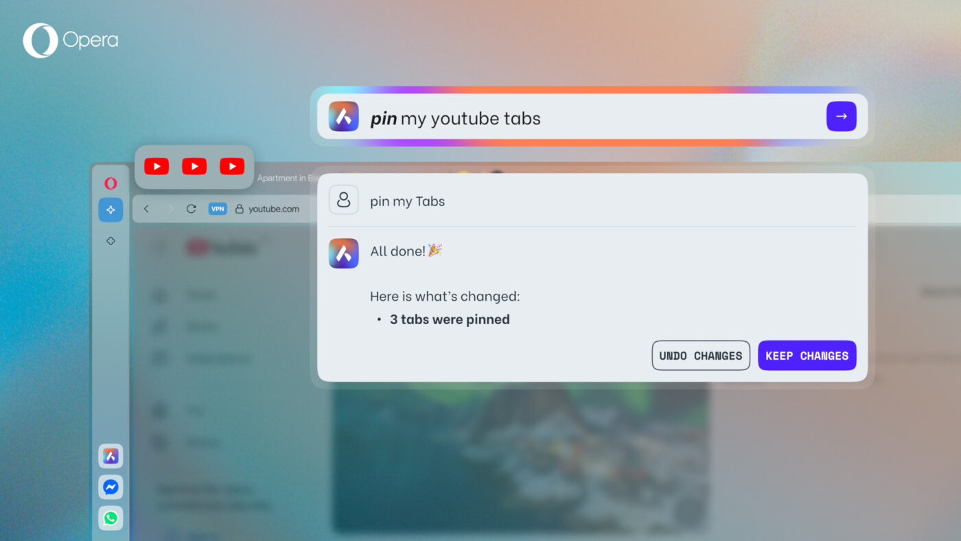 Opera AI Tab Commands