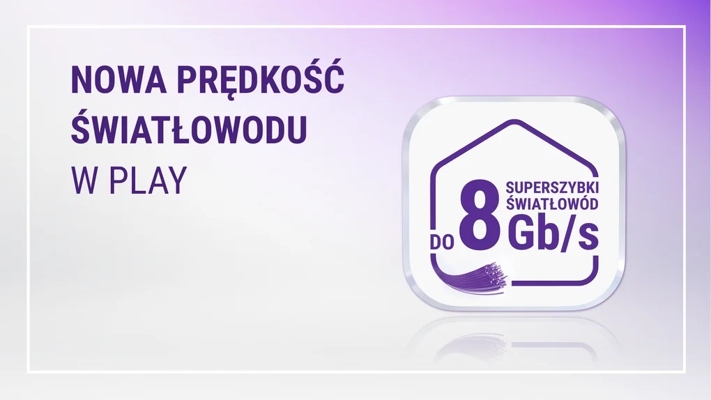 play światłowód 8 gbit s