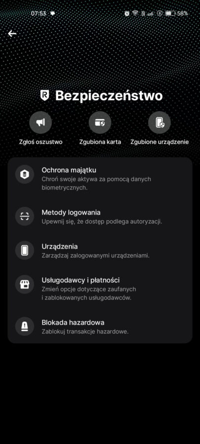 Revolut bezpieczeństwo 