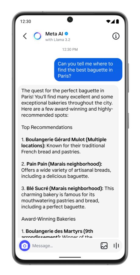 sztuczna inteligencja meta ai facbeook messenger
