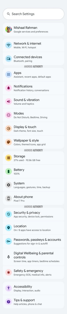 Android_16_Beta_4_kolorowe_ustawienia