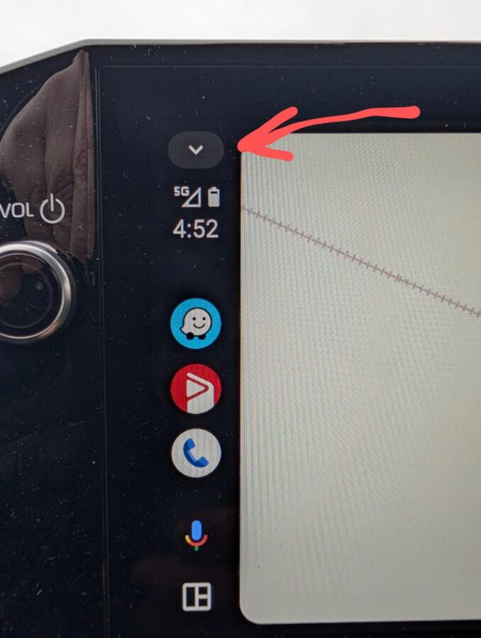 Android Auto nowy przycisk