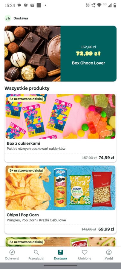 ratowanie jedzenia box too good to go