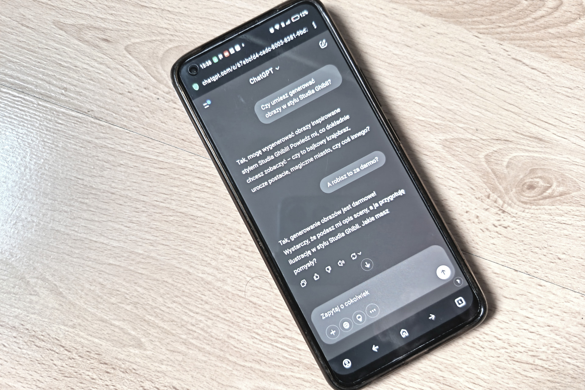 ChatGPT generator obrazów