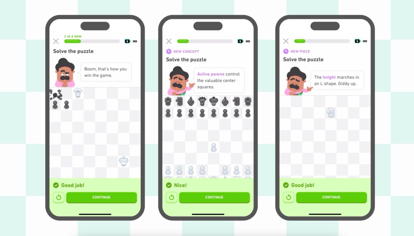 Duolingo kurs gry w szachy