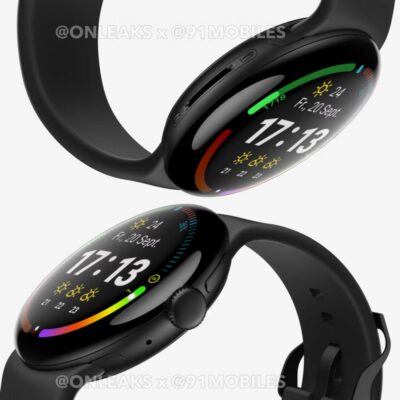 Google Pixel Watch 4 wygląd render
