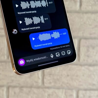 instagram transkrypcja wiadomości glosowych aplikacja android