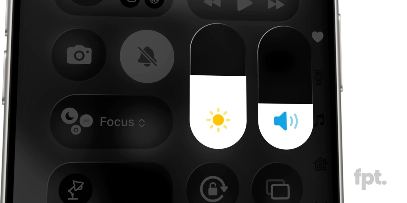 Bardziej zaokrąglone suwaki jasności i głośności iOS 19