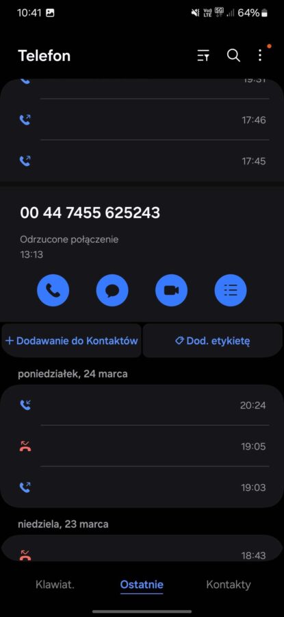 Połączenie od oszustów z angielskiego numeru fot. tabletowo.pl